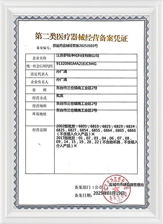 Class II Certificate Record Record Record Certificate